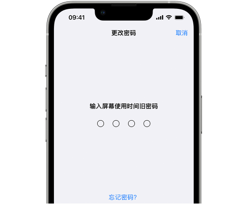 加查iPhone屏幕维修分享iPhone屏幕使用时间密码忘记了怎么办 