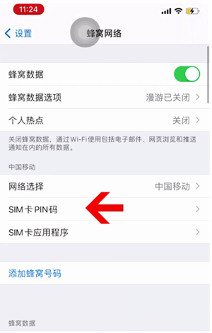 加查苹果14维修网分享如何给iPhone14的SIM卡设置密码 